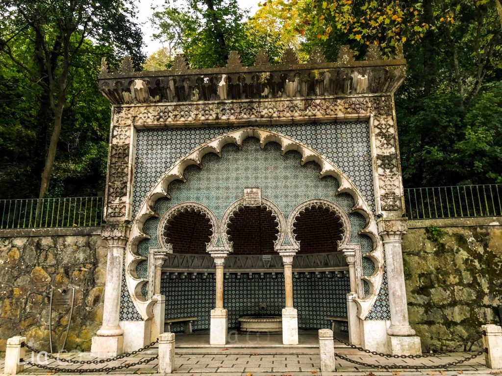 Portuguese Tiles - Gorgeous fountain outside of 